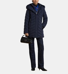 Veste à capuche matelassée col entonnoir Lauren Ralph Lauren