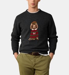 Pull Harry à col rond Hackett London