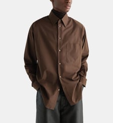 Chemise Regular en coton et soie Lemaire