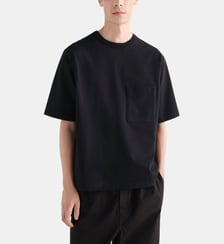 T-shirt boxy en coton Lemaire