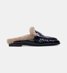 Mocassins mules Theo Black Suede Studio