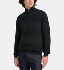 Pull col cheminée zippé Brighthoney Eden Park
