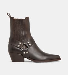 Bottines Western Neri cuir Bibi Lou