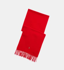 Écharpe à franges en laine vierge signature Polo Ralph Lauren