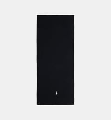 Echarpe fine maille unie logo coton Polo Ralph Lauren