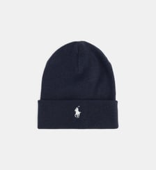 Bonnet en maille coton à revers avec pony brodé Polo Ralph Lauren