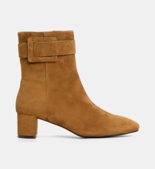 Bottines Altair à bout carré cuir suède Bibi Lou