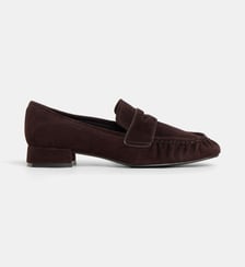 Mocassins Lyra à bout carré cuir suède Bibi Lou