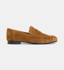 Mocassins Lyra à bout carré cuir suède Bibi Lou