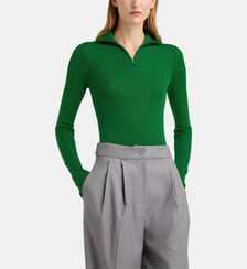 
Pull chaussette Sade col camionneur laine et soie The Frankie Shop