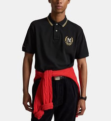 Polo droit en coton imprimé NY Polo Ralph Lauren