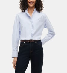 Chemise relaxed coton oxford à rayures Tommy Hilfiger
