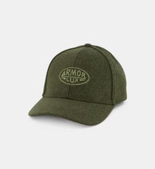 Casquette en flanelle à logo Armor-Lux