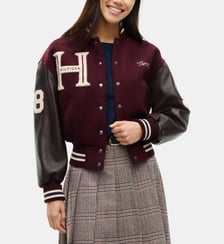 Blouson Varsity en laine et cuir Tommy Hilfiger