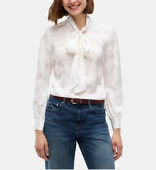 Chemise fluide jacquard Tie Tommy Hilfiger