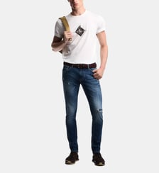 Jean droit en denim Emporio Armani