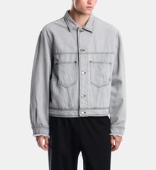 Blouson droit en denim Emporio Armani