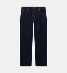 Pantalon droit côtelé en coton Emporio Armani