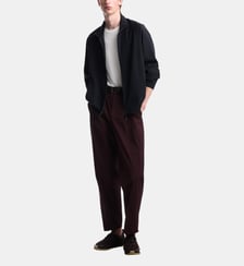 Sweat droit col montant zippé Emporio Armani
