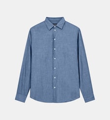 Chemise droite en coton Emporio Armani