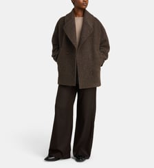 Manteau droit Scott en laine vierge By Bar Amsterdam