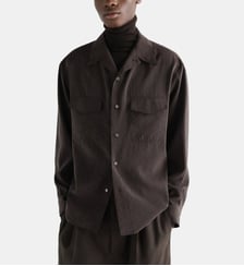 Chemise en soie à poches boutonnées  Lemaire