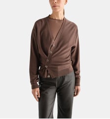 Cardigan Relaxed Twisted en laine Lemaire