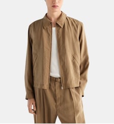 Blouson léger en mélange de soie Lemaire