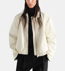Blouson boxy à col montant effet ciré Lemaire