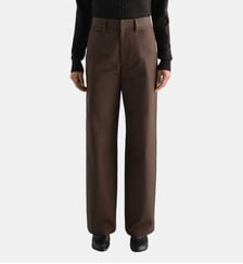 Pantalon droit en coton Lemaire