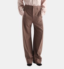Pantalon baggy en laine tropicale Lemaire