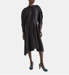 Robe midi ample en mélange de soie Lemaire