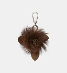 Charm de sac Fuzzy Rose Lemaire