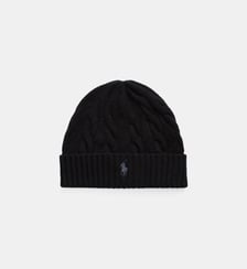 Bonnet en maille torsadée laine et cachemire Polo Ralph Lauren