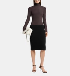 Jupe midi en bouclette Courrèges