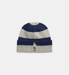 Bonnet rayé signature Polo Ralph Lauren