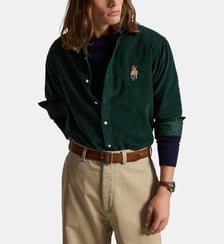 Chemise droite en velours Polo Ralph Lauren
