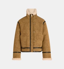 Veste Dara effet daim et col montant  Stand Studio