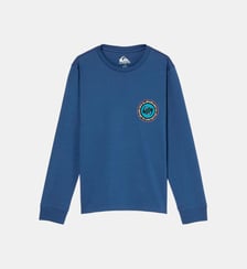 T-shirt droit coton manches longues signature Quiksilver