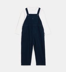 Ensemble salopette velours et t-shirt Tommy Hilfiger