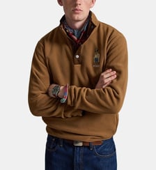 Sweat polaire droit signature Polo Ralph Lauren
