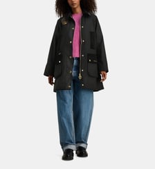 Parka droite mi longue Icons Modern Beaufort coton enduit Barbour