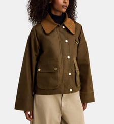 Veste courte droite zippée enduite  Barbour