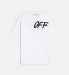 T-shirt droit signature coton  Off White