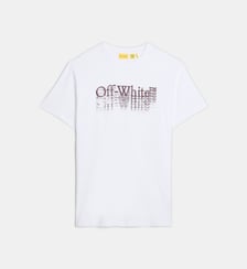 T-shirt droit à manches courtes en coton Off White