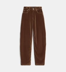 Pantalon Bibi coupe barrel en velours Haikure