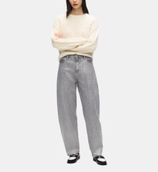 Jean ample taille haute effet python Karl Lagerfeld