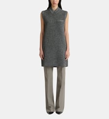 Robe droite sans manches en laine mélangé Marni