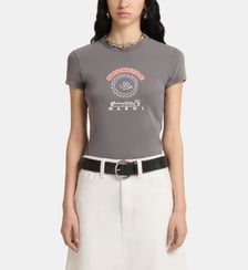 T-shirt ajusté en coton imprimé Marni