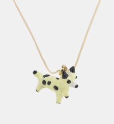 Collier avec charm émaillé en forme de chien Marni